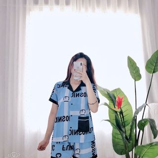 Đồ bộ Satin ngắn phối vải đẹp