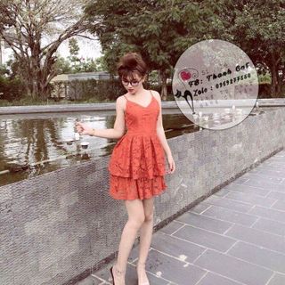 Đầm ren 2 dây