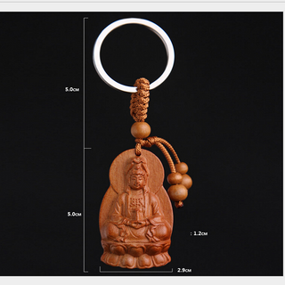 Móc chìa khóa phong thủy gỗ
