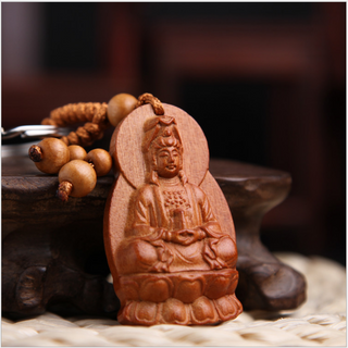 Móc chìa khóa phong thủy gỗ