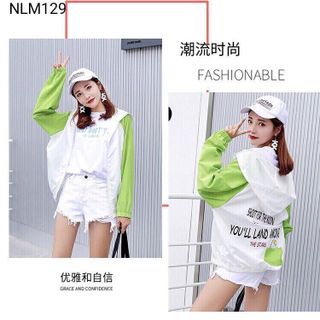 ÁO KHOÁC NỮ PHỐI MÀU TAY ĐẸP MỚI