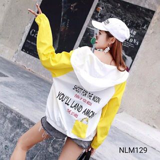 ÁO KHOÁC NỮ PHỐI MÀU TAY ĐẸP MỚI