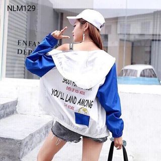 ÁO KHOÁC NỮ PHỐI MÀU TAY ĐẸP MỚI