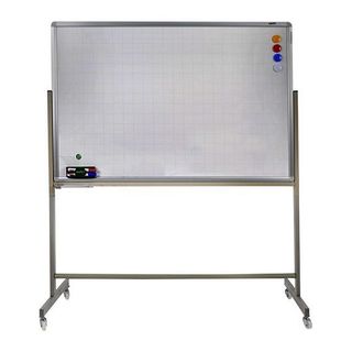 Bảng từ trắng viết bút lông có chân KT 1200x1500mm