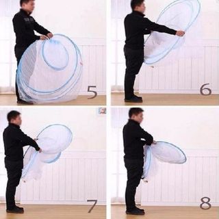 Mùng Chụp Không Đáy 1m6 Hoa Văn