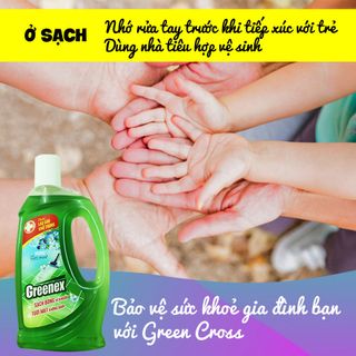 LAU SÀN KHỬ TRÙNG GREENEX HƯƠNG TƯƠI MÁT - chai 950ml