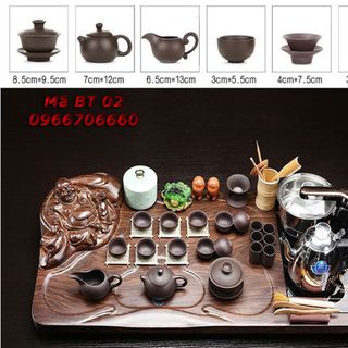 Bàn Trà Điện Đa Năng Phật Di Lặc Ấm Đất Nung