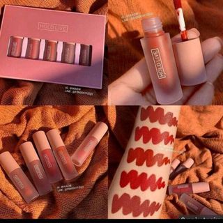 Set son kem nhung hold live light matte lip glaze suit
