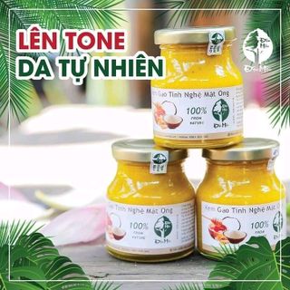 kem gạo tinh nghệ mật ong