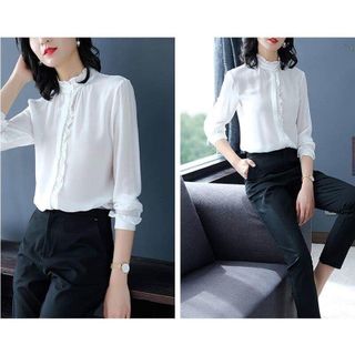 Áo Sơ Mi Kiểu Viền Nhúng Trời Thời Trang