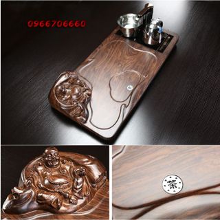 Bàn Trà Điện Đa Năng Phật Di Lặc Ấm Sứ Đen