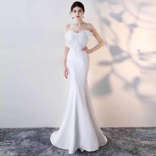 Đầm Dạ Hội Nơ Cúp Ngực Sang Trọng