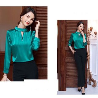 Áo Sơ Mi Phi Bóng Cổ Lọ