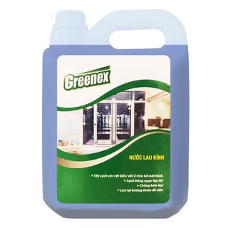 LAU KÍNH GREENEX HƯƠNG TƯƠI MÁT - can 5L