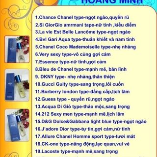 Tinh dầu nước hoa usa