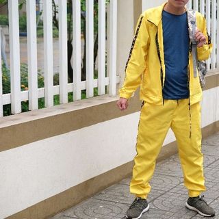 Bộ quần áo vàng PUBG Cosplay