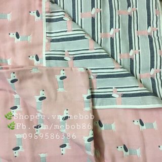 KHĂN XÔ 6 LỚP 100 COTTON - CỰC ĐẸP