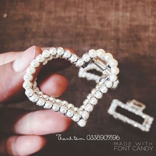 Set kẹp tóc ngọc trai