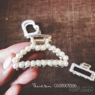 Set kẹp tóc ngọc trai