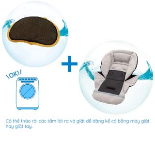 Xe Đẩy Combi Japan Mechacal Handy Auto 4 cass Eggshock HG Snow White