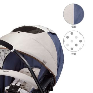 Xe Đẩy Combi Japan Mechacal Handy Auto 4 cass Eggshock HG Snow White