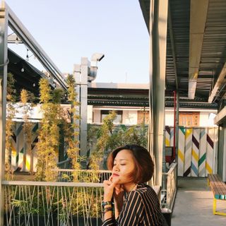 Đầm thắt eo kẻ sọc
