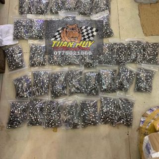 Sỉ ốc titanium GR5 Phôi trắng M6li10 - 6li15 - 6li20 đầu trụ