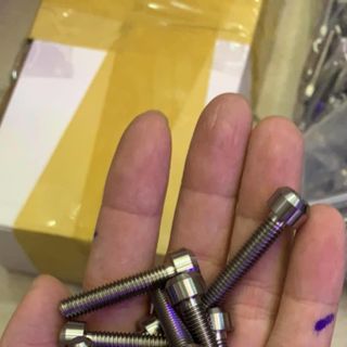 Sỉ ốc titanium GR5 Phôi trắng M6li10 - 6li15 - 6li20 đầu trụ