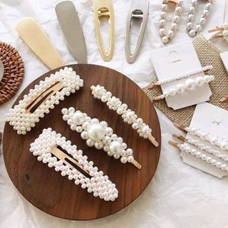 set kẹp tóc ngọc trai