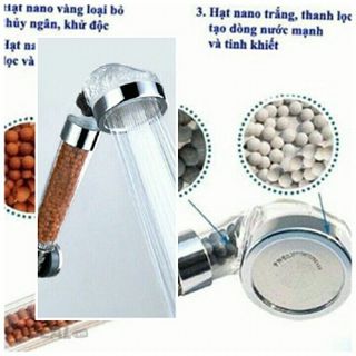 VÒI HOA SEN TĂNG ÁP NANO CÓ LỌC NƯỚC VÀ TẶNG KÈM DÂY