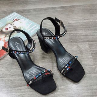 Giày sandal đá màu cao gót