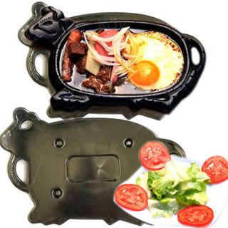 Bộ 2 Chảo Gang Làm Bò Né Chống Dính Kèm Đế Bò Cách Nhiệt Hàng VNCLC