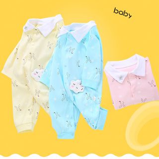 Áo liền quần cho bé chất liệu cotton xịn thoáng mát kiểu cute 109