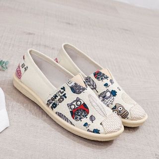 Giày lười nữ đế bệt hoa văn độc đáo lạ mắt không đụng hàng 101