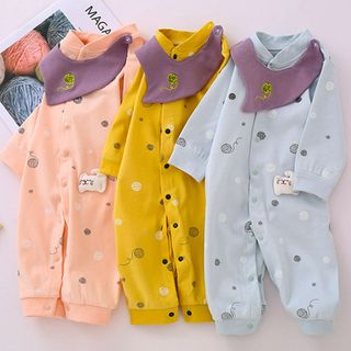 Áo liền quần cho bé sơ sinh chất liệu cotton xịn thoáng mát 111