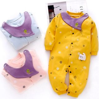 Áo liền quần cho bé sơ sinh chất liệu cotton xịn thoáng mát 111