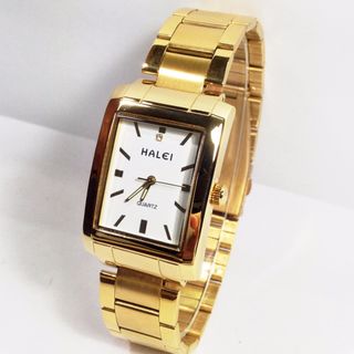 Đồng Hồ Halei Nam Dây Thép Mặt Chữ Nhật 465m