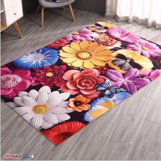Thảm Lót Sàn 3D Chống Trượt Mẫu Đại Dương Kích Thước Lớn 60x90cm