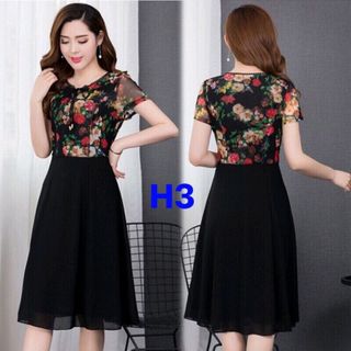 Đầm hoa lụa