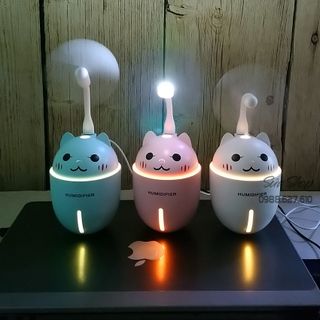 Máy phun sương tạo ẩm mini 3IN1 - Hình con mèo