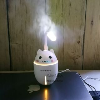 Máy phun sương tạo ẩm mini 3IN1 - Hình con mèo