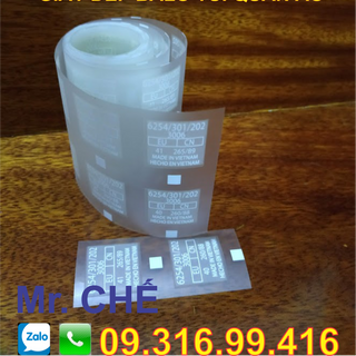 Tem mác tem mát tem size ép nhiệt trên giày dép balo túi xách
