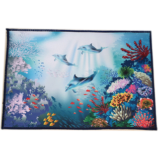 Thảm Lót Sàn 3D Chống Trượt Mẫu Mới Dày 40x60cm Hoa Mới
