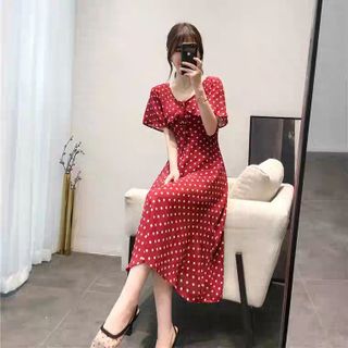 đầm bi lụa bèo cổ hot hit ngày hè