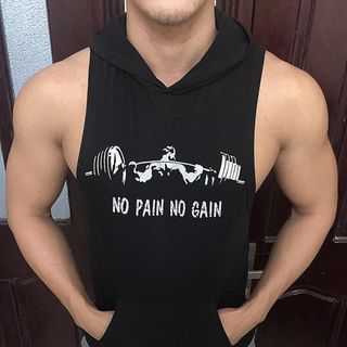 Áo 3 lỗ có mũ nam GYM