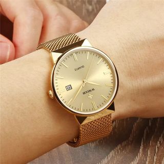 Đồng hồ WWOOR 8026 dây thép lụa