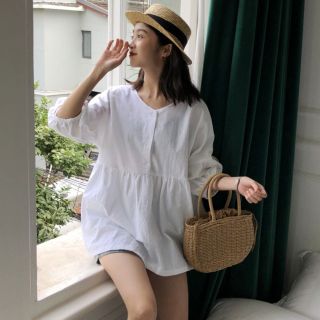 áo babydoll trắng tinh khôi