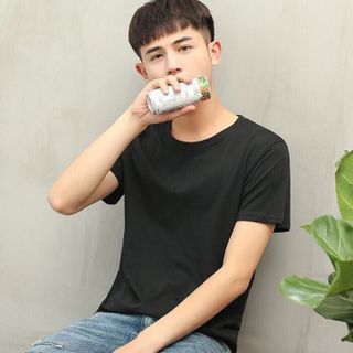 Sỉ áo thun nam trơn cổ tròn