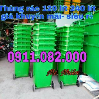 Phân phối thùng rác sỉ lẻ giá rẻ đắk lắk- thùng rác 120 lít 240 lít 660 lít- giá sỉ