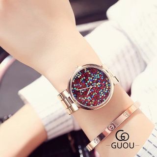 Đồng hồ nữ GUOU 8152 lấp lánh trời sao